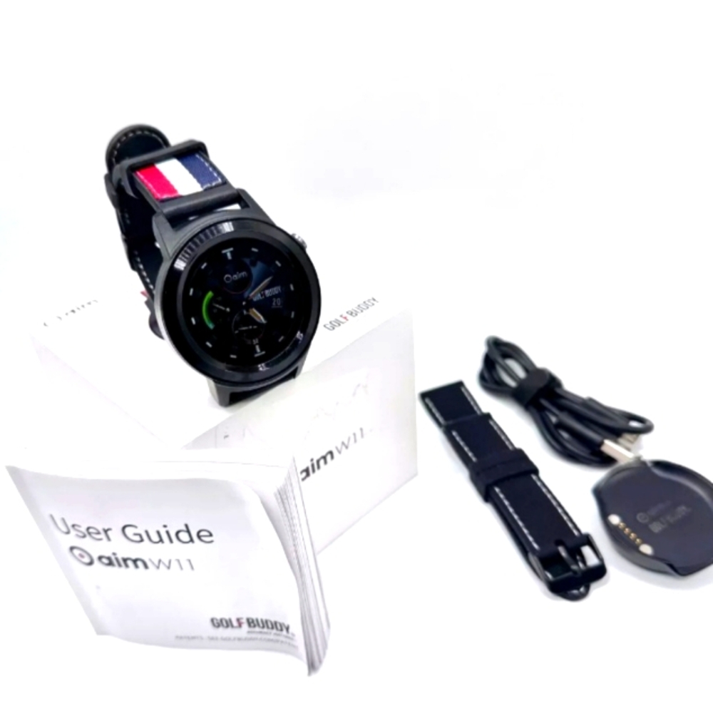 (FreeGift$25) Aim W11 Touchscreen GPS Golf Watch Waterproof Bluetooth GOLFBUDDY